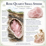 Minisfera in quarzo rosa