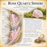 Sfera di quarzo rosa