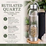 Borraccia con baccello di gemme di quarzo rutilato 💧