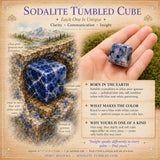 Sodalit tumlet terning