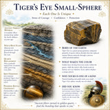 Mini-sphère en oeil de tigre