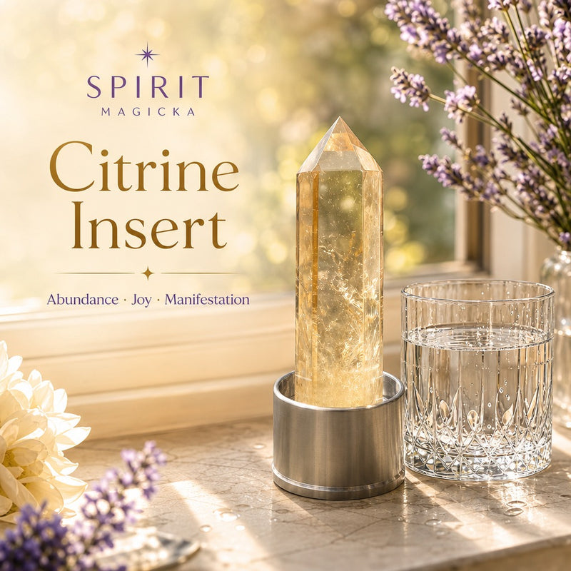 Crystal Insert (for Crystal Point Water Bottles) 💧 – Spirit Magicka