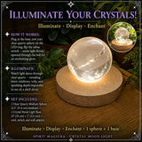 Crystal Mood Light (esfera de cuarzo mediana)
