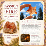 Fire Quartz Star Shape