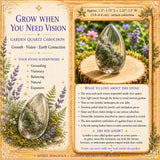 Garden Quartz - Lodolite - Teardrop Cabochon