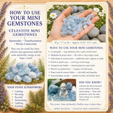 Celestite Mini Gemstones  (50 Grams / 1.7oz Lot)