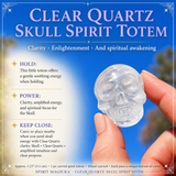 Crystal Spirit Totems: Clear Quartz Skull