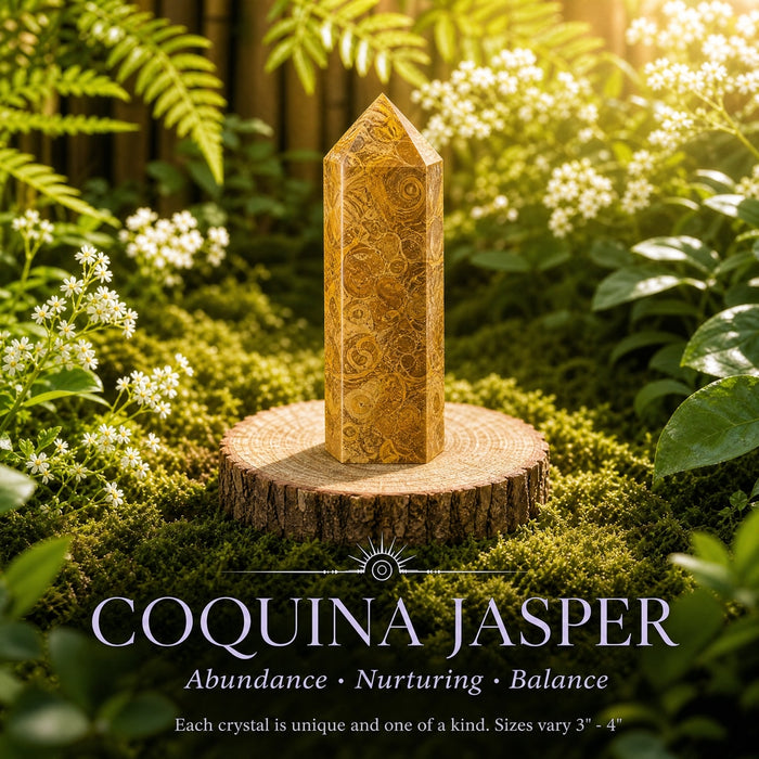 Golden brown coquina jasper generator point
