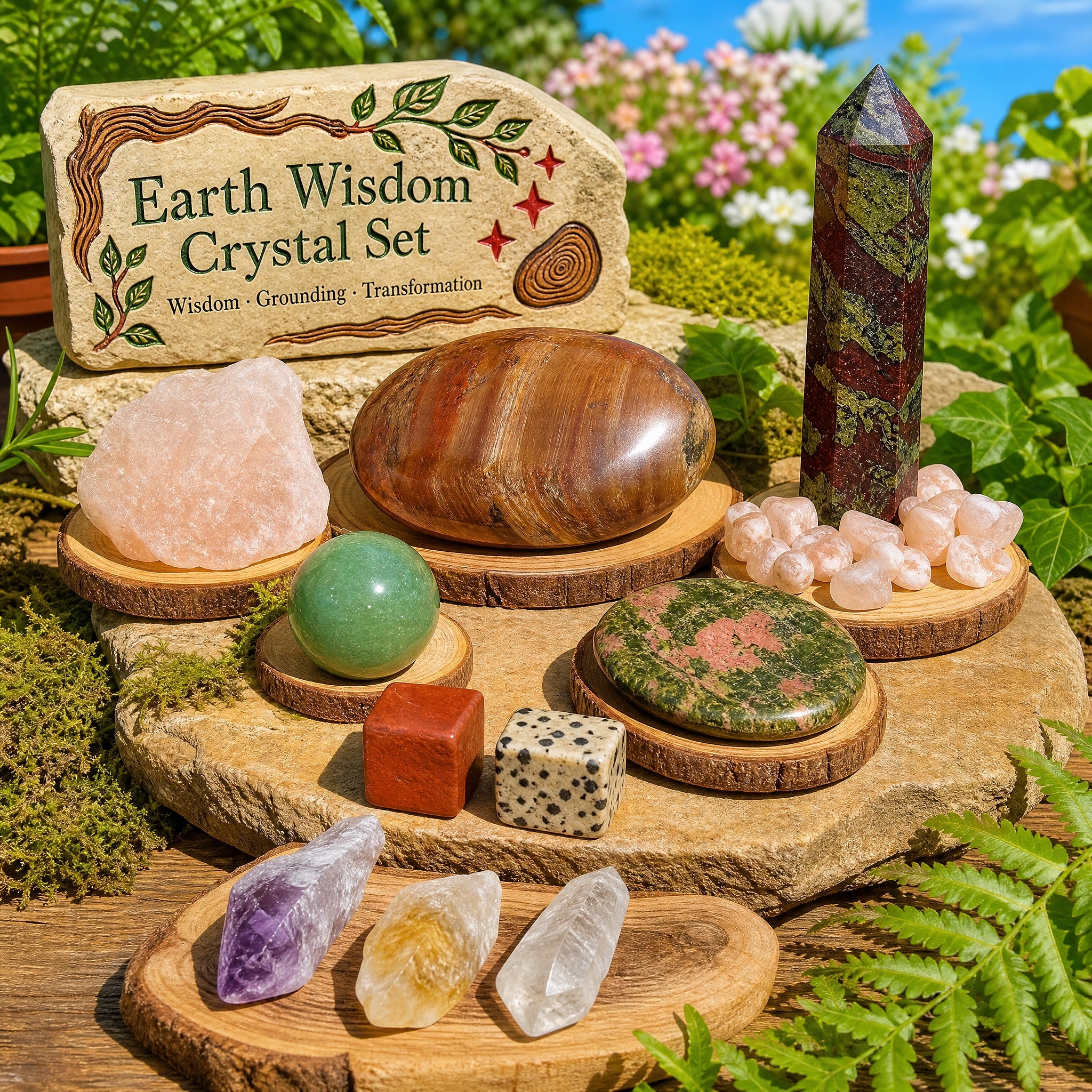 Earth Wisdom Crystal Set – Spirit Magicka