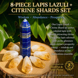 8-delt Lapis Lazuli + Sitrinskår