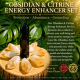Obsidian & Citrin Energy Enhancer Set