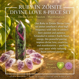 Ensemble de 8 pièces Ruby in Zoisite Divine Love