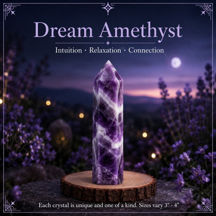 Dream Amethyst crystal point