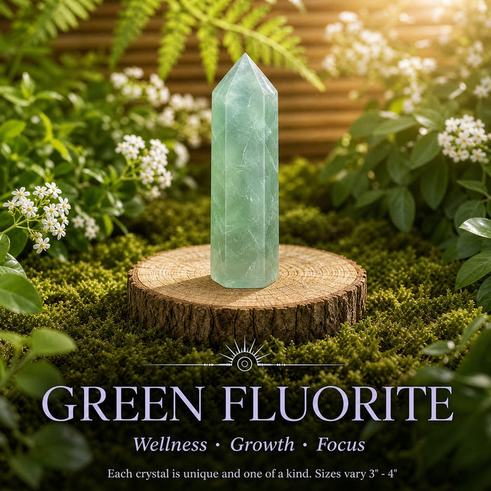Pale green fluorite generator point