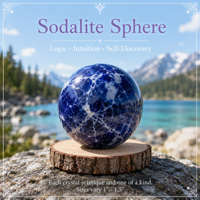 Sodalite mini sphere