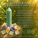 $12 TODAY SALE - Aventurine Luck Crystal 7-Piece Set