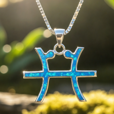 Z ARRON DESIGN Colar com pingente de fio de cobre Serenity Moonstone