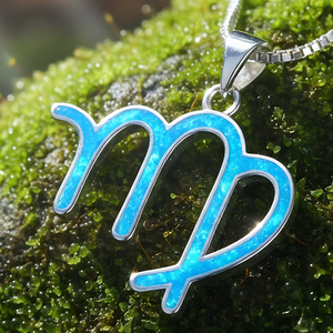 Z ARRON DESIGN Serenity Mondstein Kupferdraht-Anhänger-Halskette