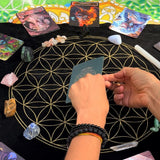 🌙13 Crystals Sacred Feminine Crystals & Oracle Cards - Velvet Pouch Set - PLUS BONUS GIFT - 1 DAY SPECIAL - FREE Velvet Gridding Cloth