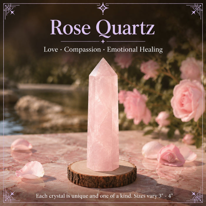 Rose Quartz crystal point
