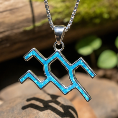 Z ARRON DESIGN Colar com pingente de fio de cobre Serenity Moonstone