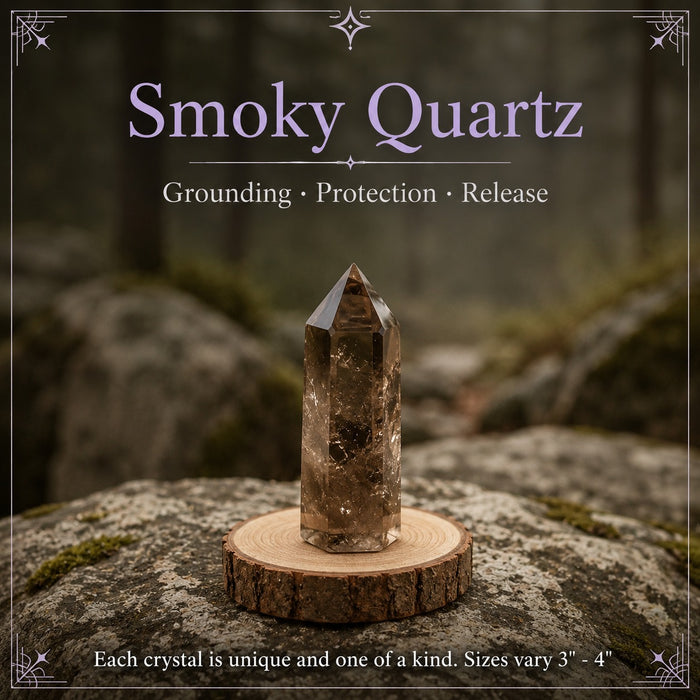 Smoky Quartz crystal point