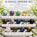Kit de esferas de cristal de 9 piezas