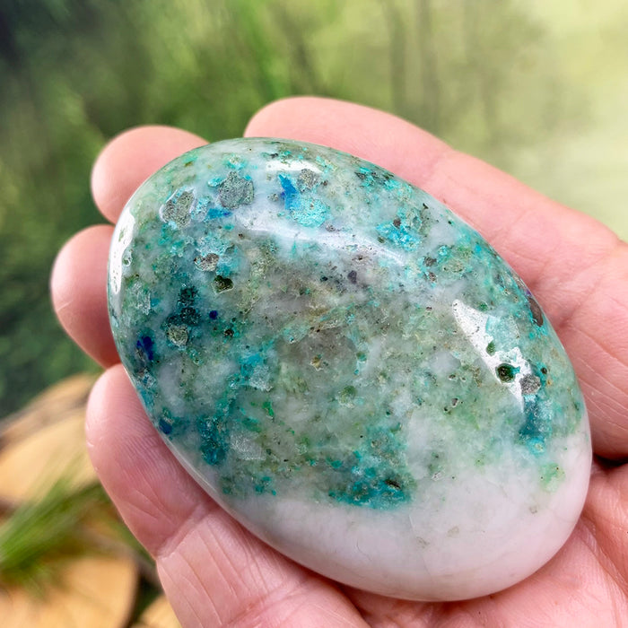 FREE GIVEAWAY! Chrysocolla Palmstone - (Just Pay Cost of Shipping)