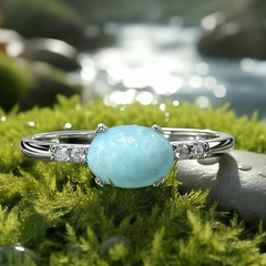 Z ARRON DESIGN Collana con ciondolo in filo di rame Serenity Moonstone