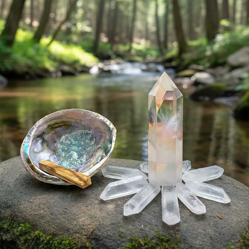 3-delers Trinity Crystal Sett