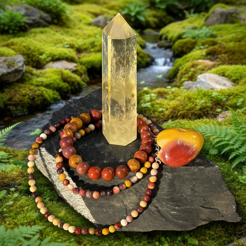 Citrine Stone of Abundance Set