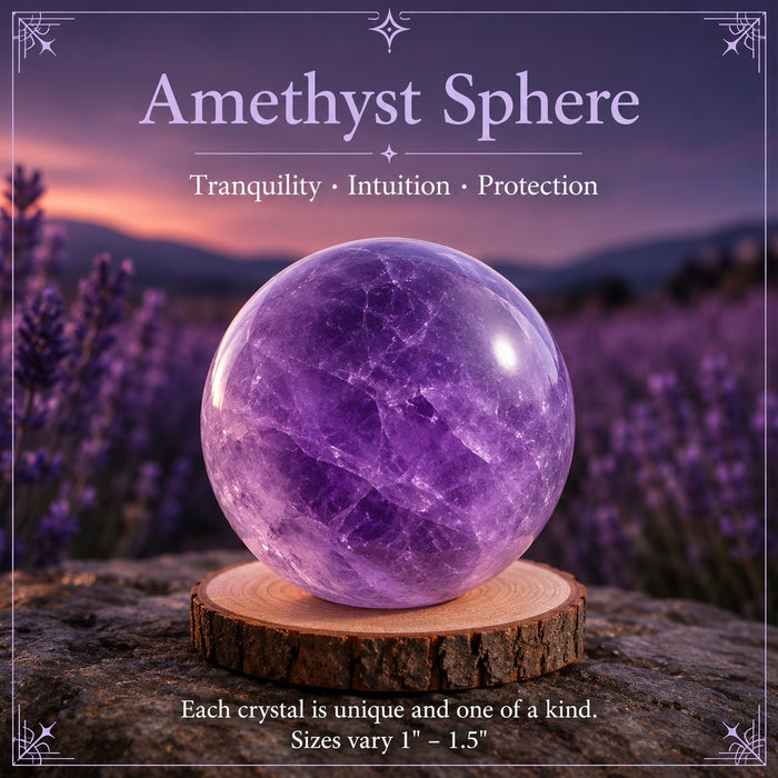 Amethyst mini sphere
