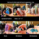 27-Piece Crystal Generator & Sphere Kit with Flash Labradorite - collection