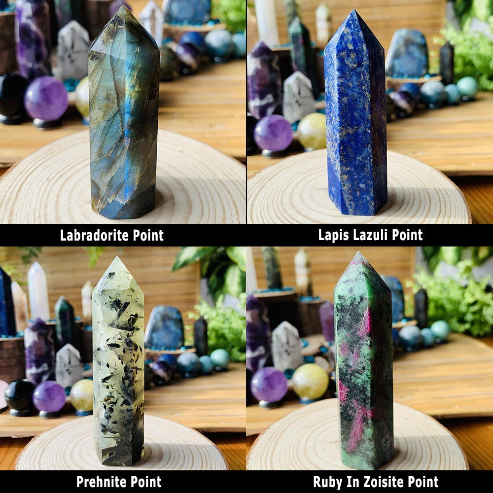 27-Piece Crystal Generator & Sphere Kit with Flash Labradorite