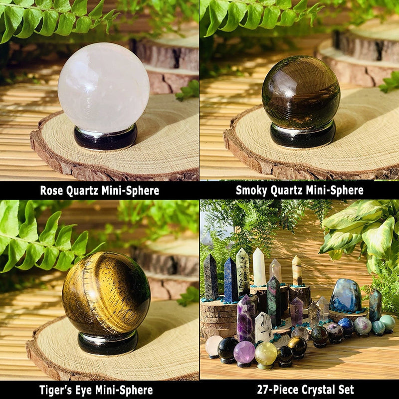 27-Piece Crystal Generator & Sphere Kit with Flash Labradorite - collection