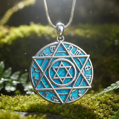 Z ARRON DESIGN Colar com pingente de fio de cobre Serenity Moonstone