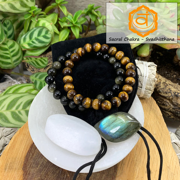 Sacral Chakra Mala Bracelet Set🌈