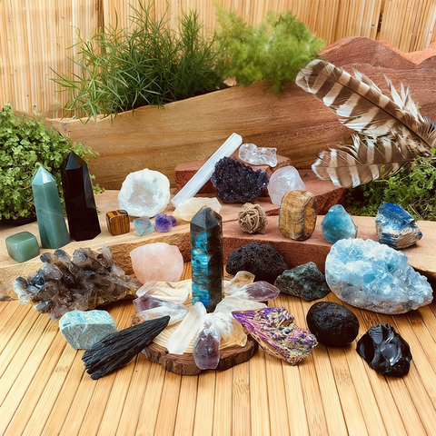 Kit de coletores de cristal definitivo com 36 peças🤩