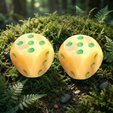 Yellow Jasper Set of 2 Dice