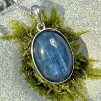 Z ARRON DESIGN Collier avec pendentif en fil de cuivre et pierre de lune Serenity