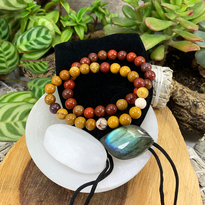 Solar Plexus Chakra Mala armbåndssæt🌈