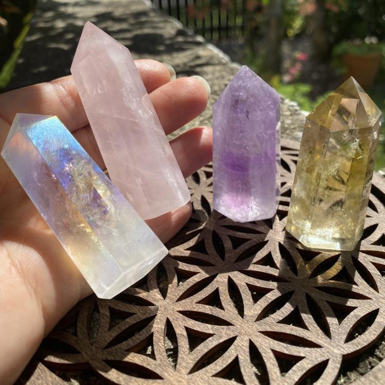 4-Piece Pillars of Quartz Set