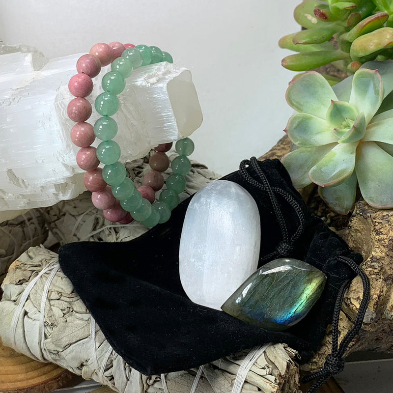 Heart Chakra Mala armbåndssæt🌈