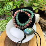 Heart Chakra Mala armbåndssæt🌈