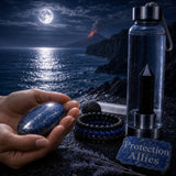 Z ARRON DESIGN Serenity Moonstone kobbertråd vedhæng halskæde