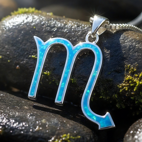 Scorpio Opal Zodiac Necklace – October 23 to November 21