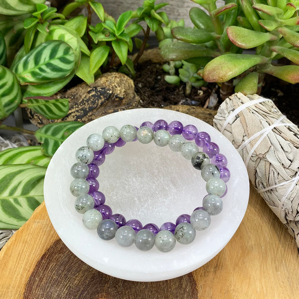 Conjunto de pulseras Crown Chakra Mala🌈