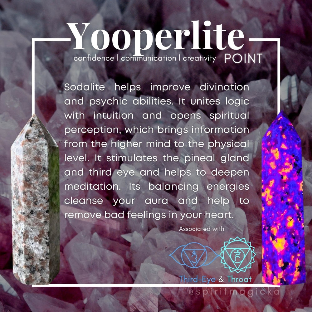 Yooperlite Point - The Stone that Glows! – Spirit Magicka