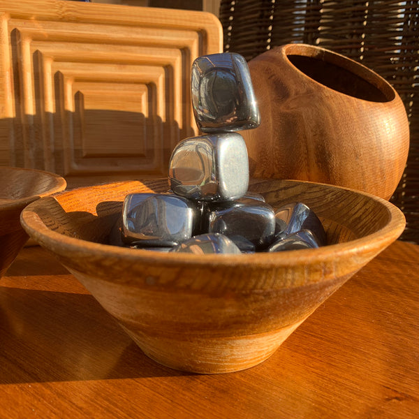 Hematite Tumbled Cube