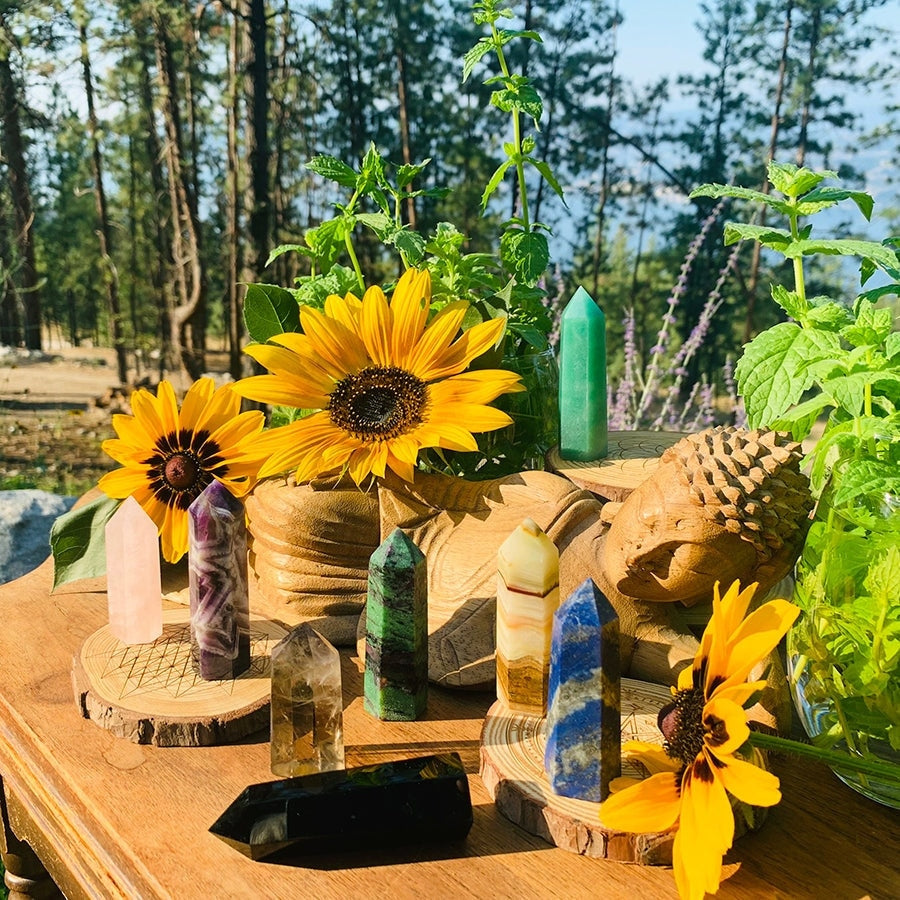 9Piece Crystal Energy Healers Kit Spirit Magicka